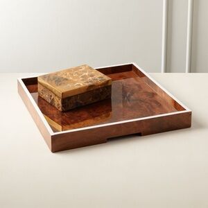 CB2 Large Burl Wood Tray